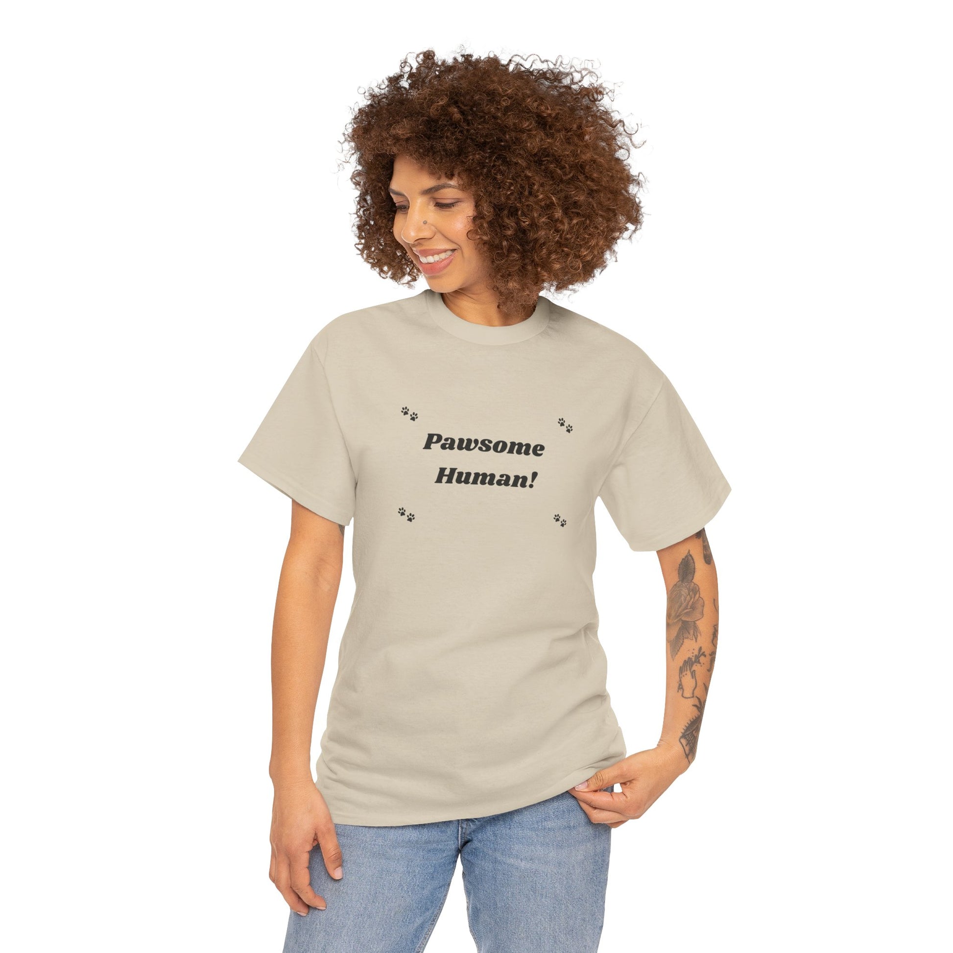 Pawsome Human Dog Paw Print Shirt – Perfect for Dog Lovers