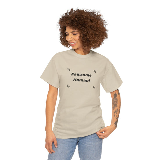 Pawsome Human Dog Paw Print Shirt – Perfect for Dog Lovers