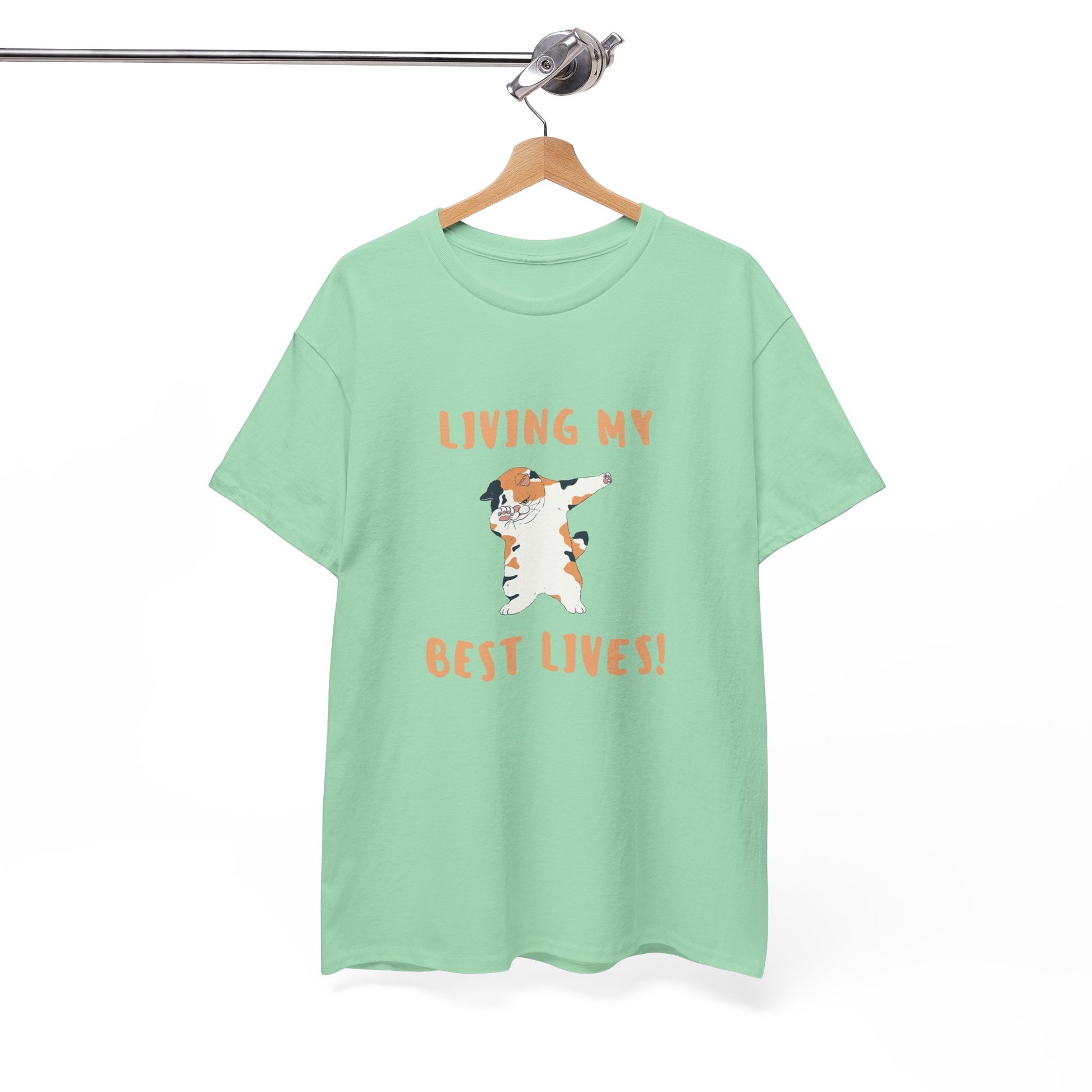 Living My Best Lives Cool Cat Shirt – Chill & Confident Cat Lover Tee