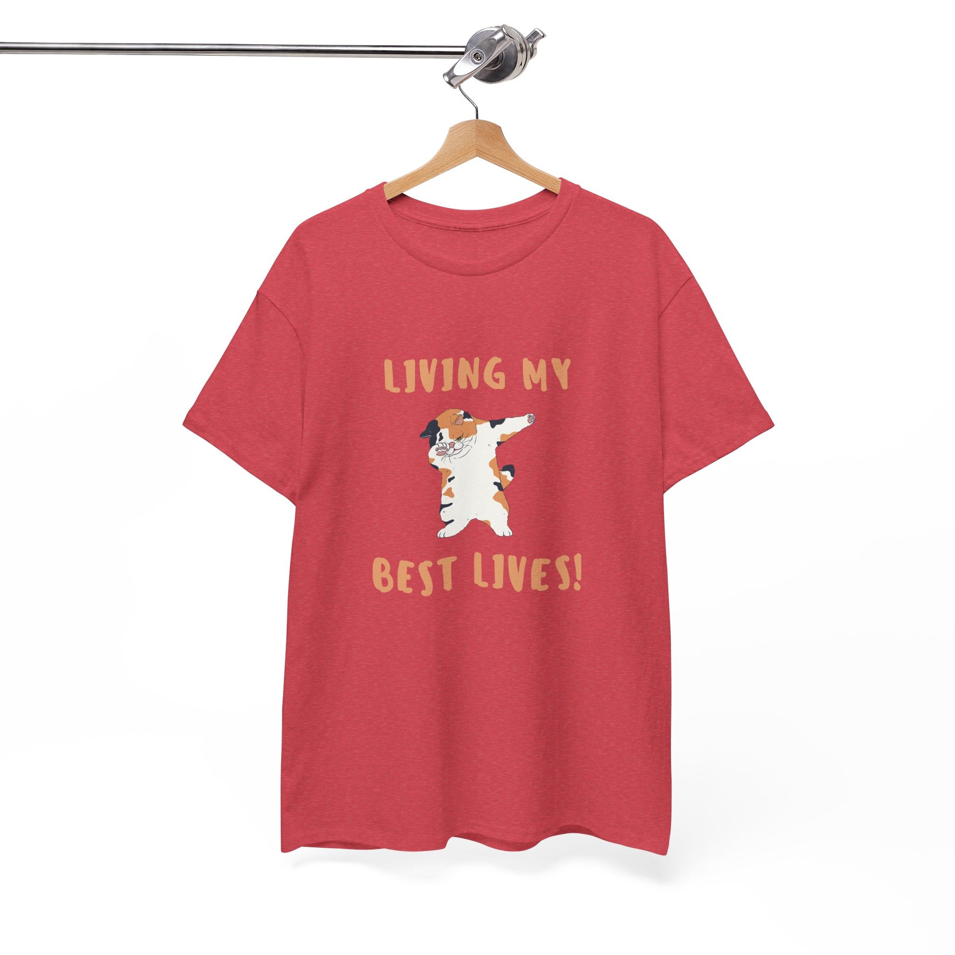 Living My Best Lives Cool Cat Shirt – Chill & Confident Cat Lover Tee